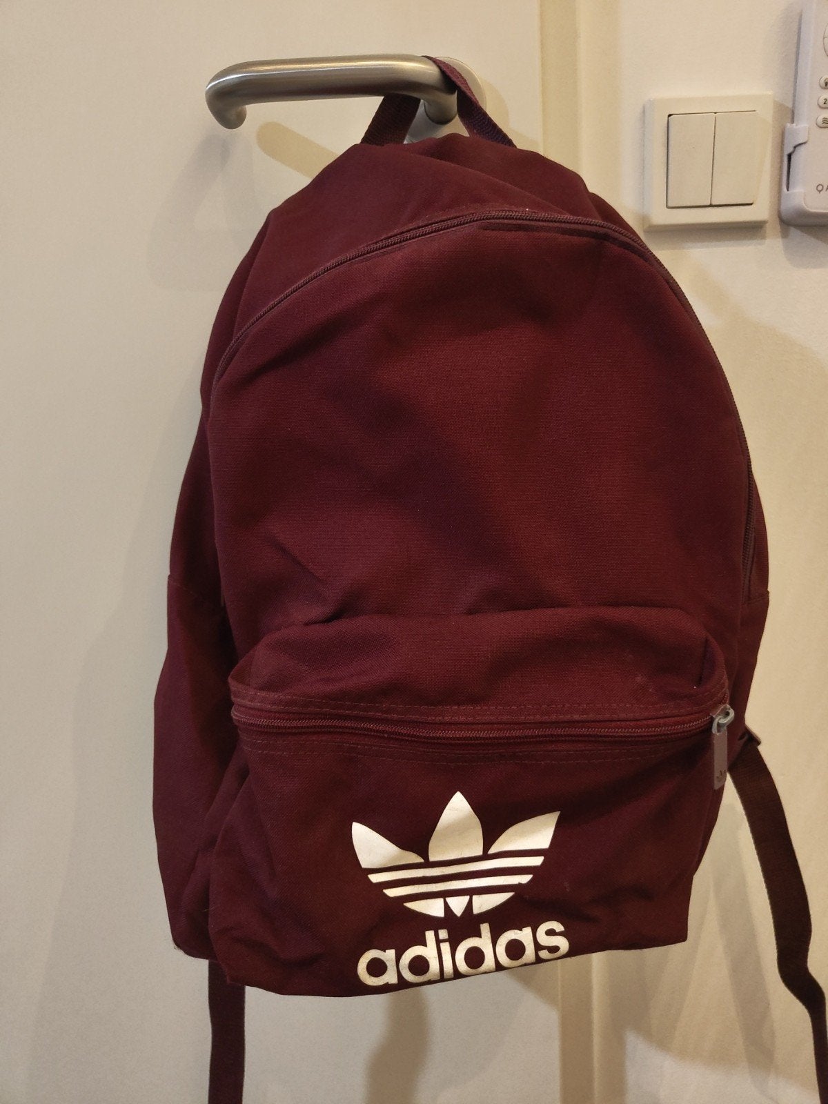 Adidas rugzak bordeaux/aubergine - ideaal voor school/sp, Overige merken, Gebruikt, 25 tot 40 cm, Ophalen of Verzenden