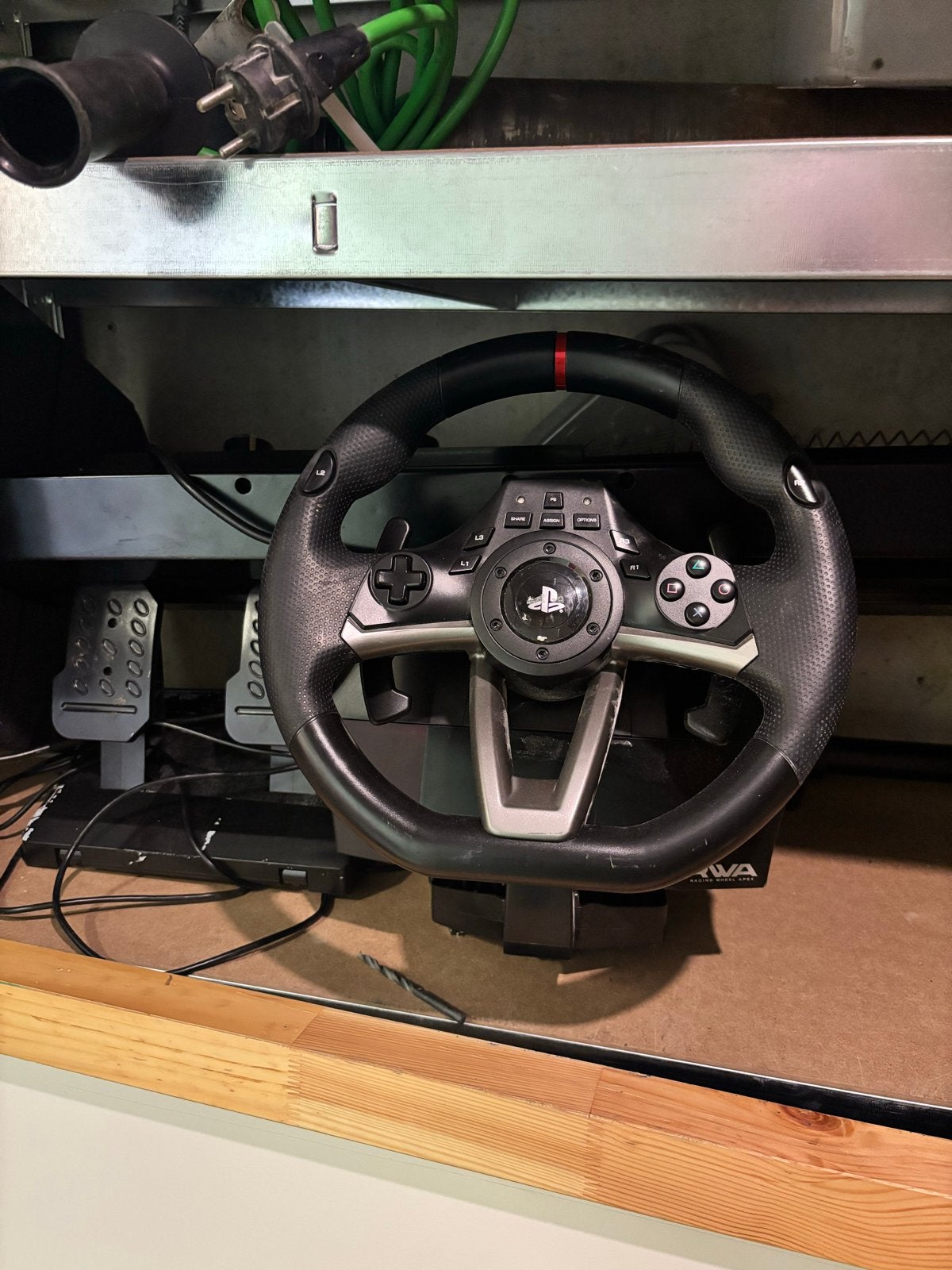 PlayStation racestuur met pedalen, Ophalen of Verzenden, Gebruikt, Stuur of Pedalen, PlayStation 4