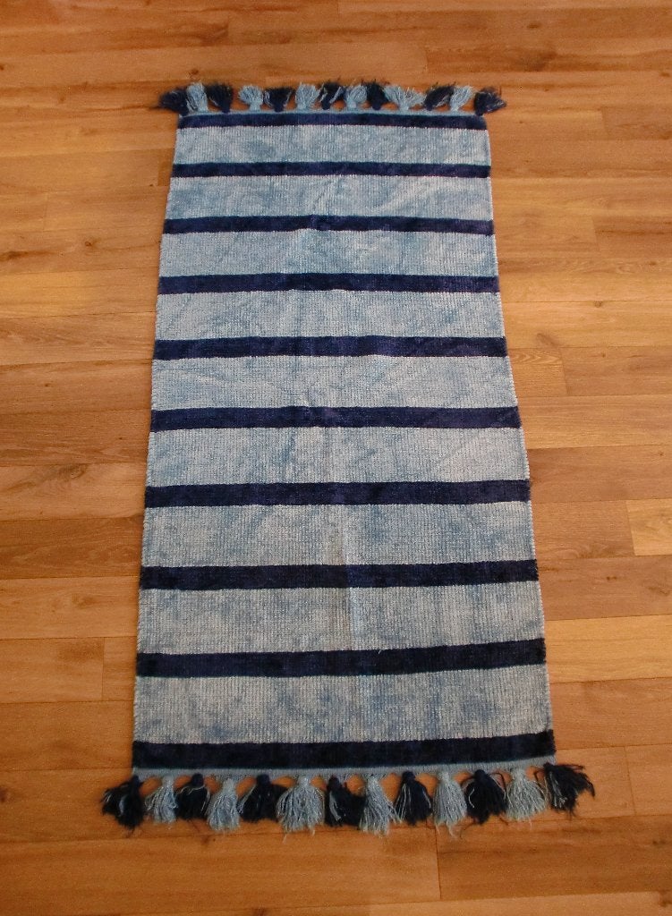 Vloerkleed, Blauw, Rechthoekig, Nieuw, 200 cm of meer