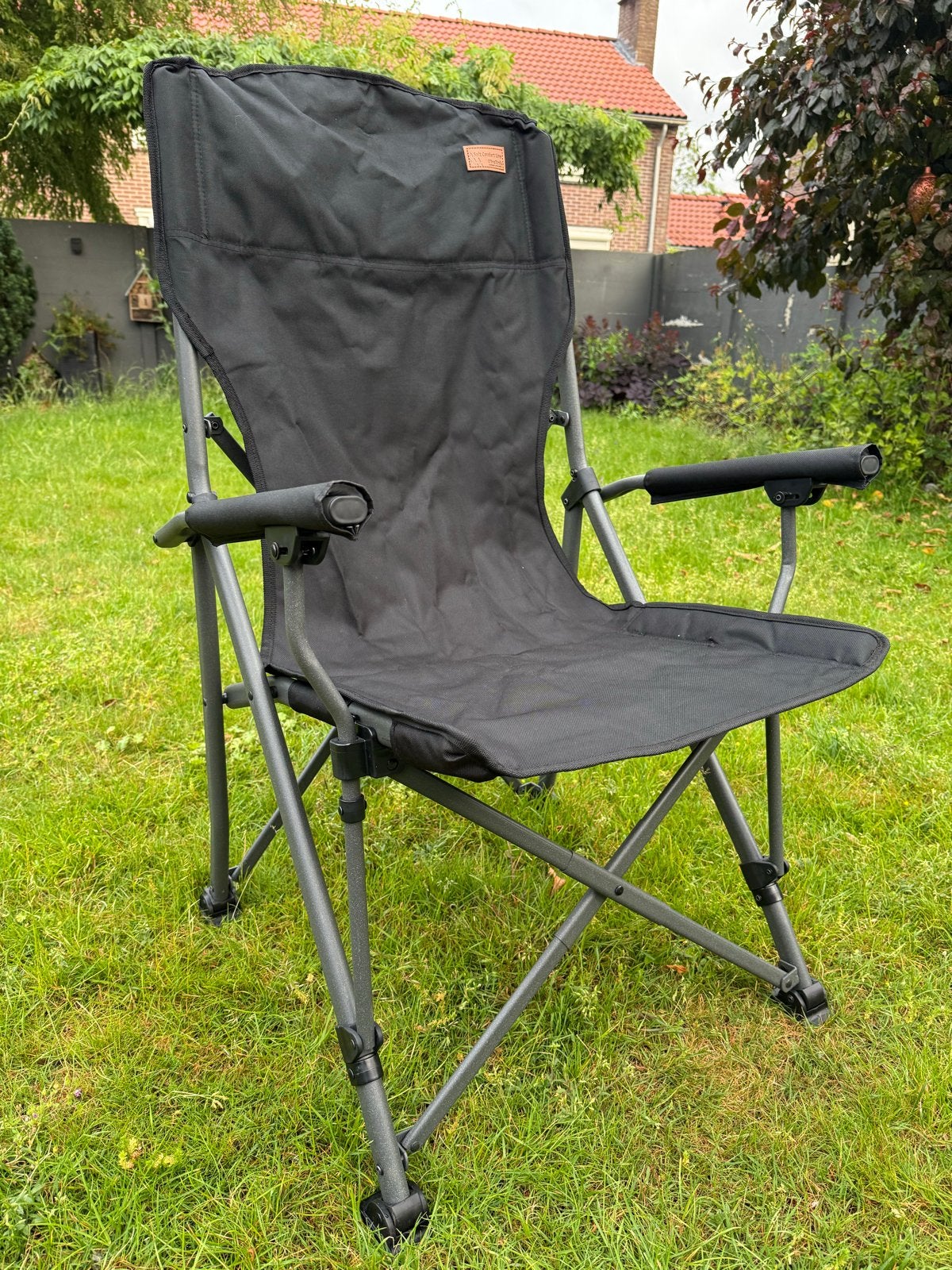 Obelink Chairman High Black campingstoel - Zo goed als nieuw, Ophalen, Zo goed als nieuw, Campingstoel