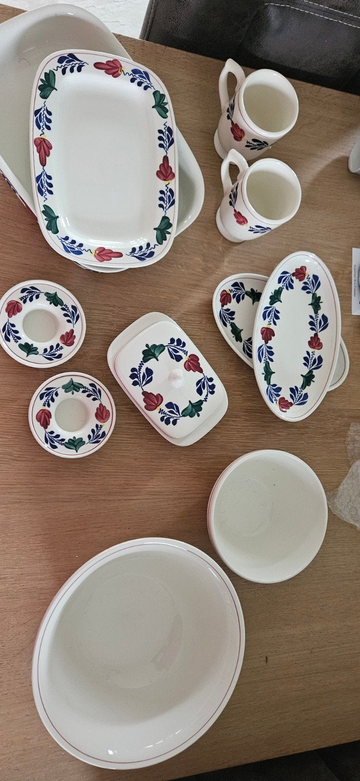 Boch boerenbont servies -, Huis en Inrichting, Keuken | Servies, Zo goed als nieuw, Aardewerk, Ophalen