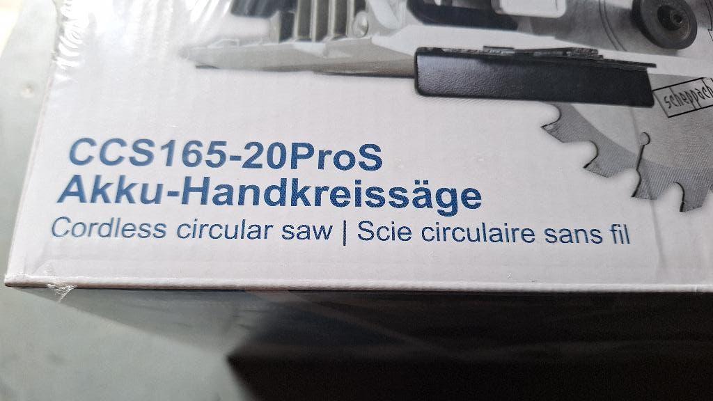 Scheppach ccs165-20 Pro s Accu Cirkelzaag NIEUW!, ., Nieuw, Ophalen of Verzenden, .