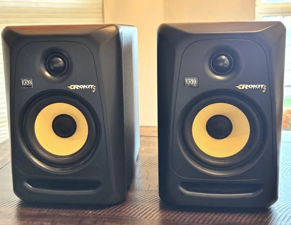 KRK Rokit 5 G3 Generation 3 Powered Studio Monitor Speakers, Inclusief kabels, Ophalen of Verzenden, Zo goed als nieuw, Center speaker