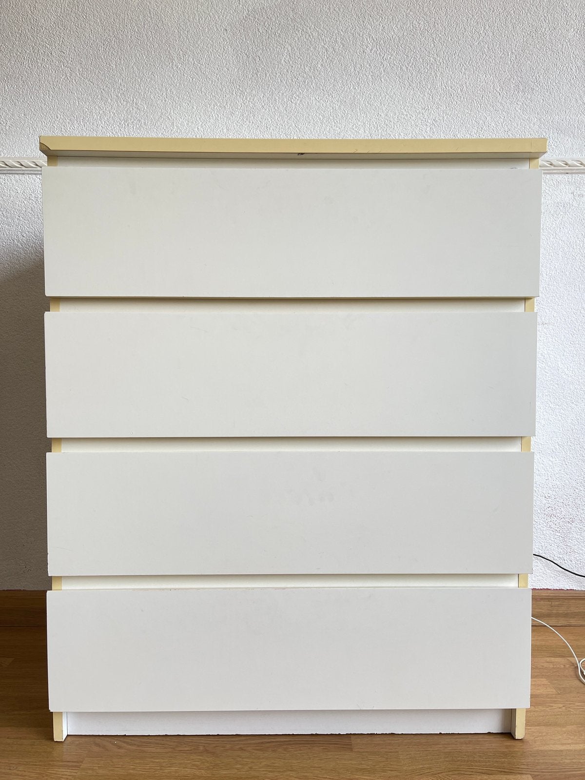 IKEA MALM ladekast wit – 4 lades – 80x100 cm, Huis en Inrichting, Ophalen, Gebruikt, 50 tot 100 cm, 3 of 4 laden