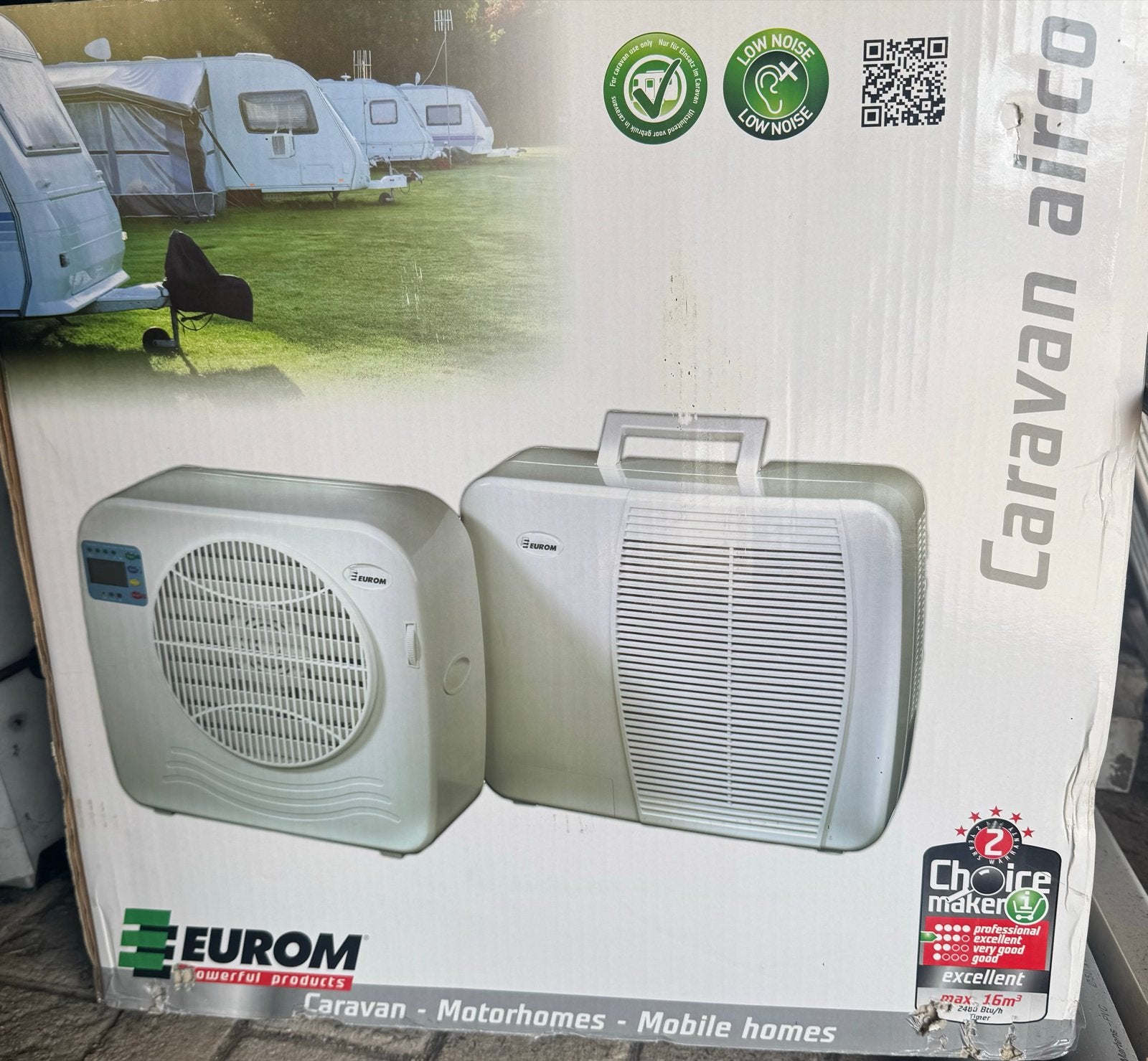 Eurom Caravan Airco - Krachtige en Stille Koeling, Ophalen, Zo goed als nieuw