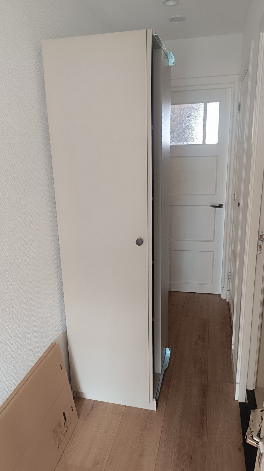IKEA PAX Hoekelement Kast Grijsbeige 53x58x201 cm, Ophalen, Zo goed als nieuw, 50 tot 75 cm, 200 cm of meer
