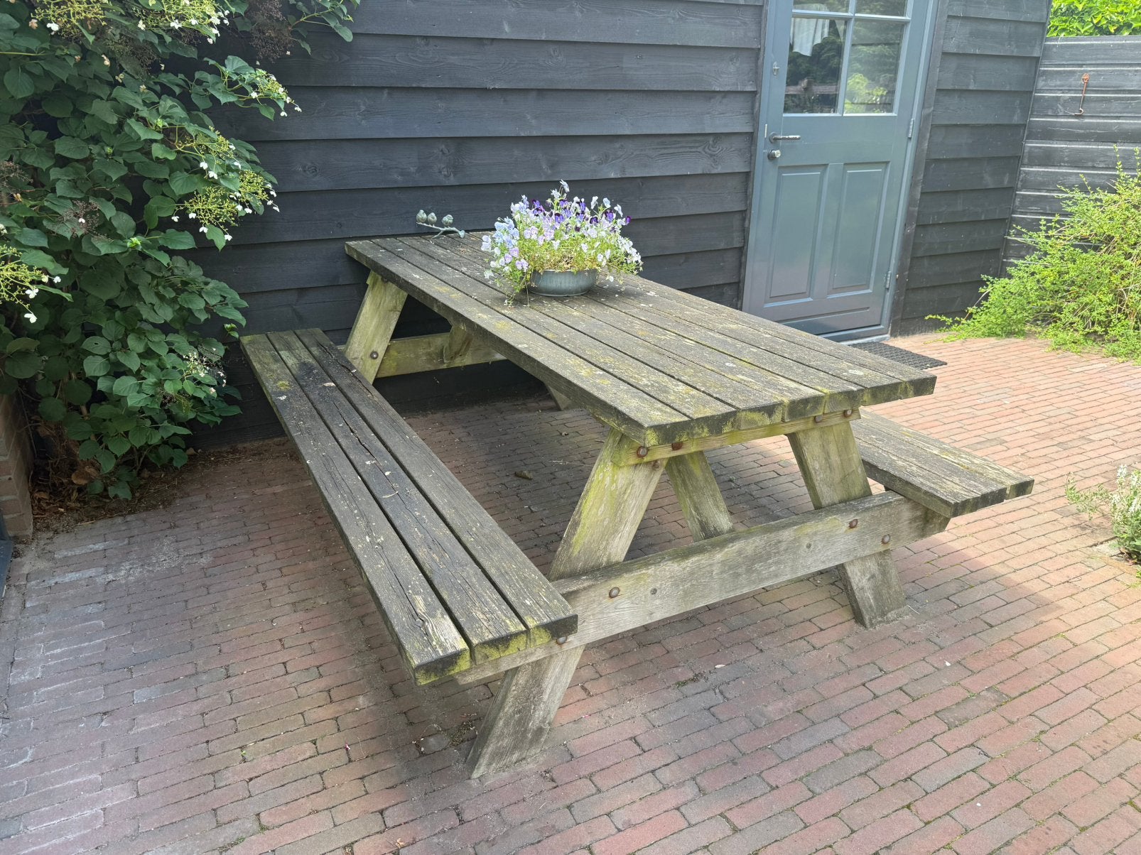 Picknicktafel - gratis op te halen, Tuin en Terras, Picknicktafels, Ophalen, Gebruikt, Rechthoekig, Hout