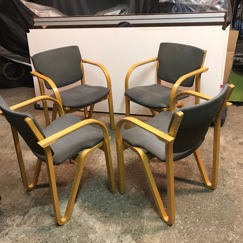 Set 4 stoelen Four design Gudme deens design beuken, Ophalen, Bruin, Nvt, Nvt
