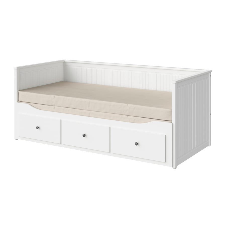 IKEA Hemnes Bedbank Tweepersoonsbed (excl. matras), Huis en Inrichting, Ophalen, Gebruikt, Wit, Tweepersoons