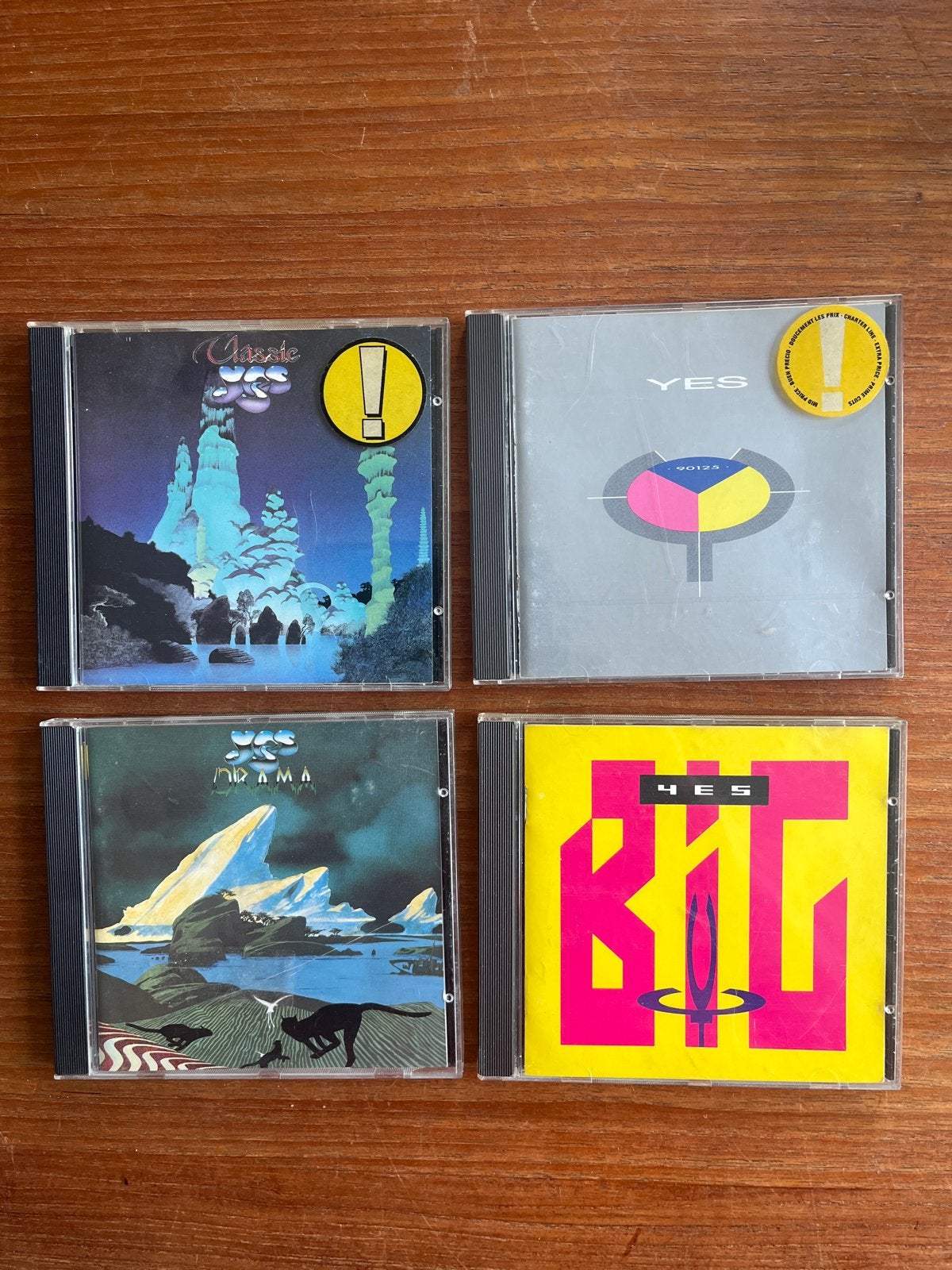 Yes CD's: Classic, 90125, Drama, Big Generator - 4 albums, Ophalen of Verzenden, Gebruikt, Album, Inclusief doosje