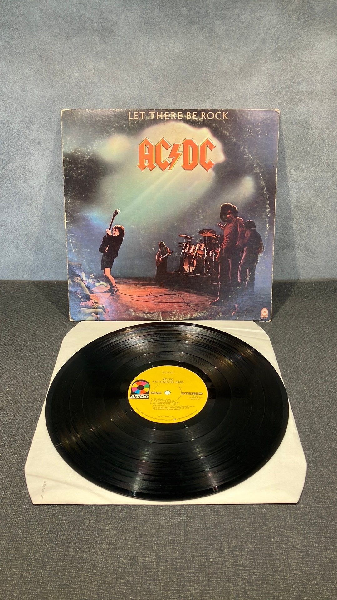 AcDc.  Let There Be Rock, Gebruikt, Ophalen of Verzenden, 1970 - 1979, Inclusief binnenhoes