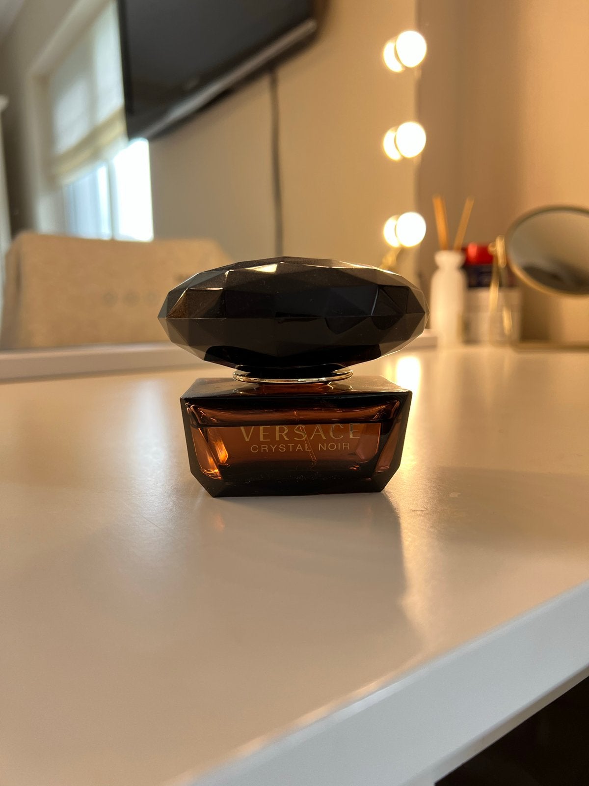 Versace Crystal Noir Eau de Toilette 50ml, Verzenden, Zo goed als nieuw