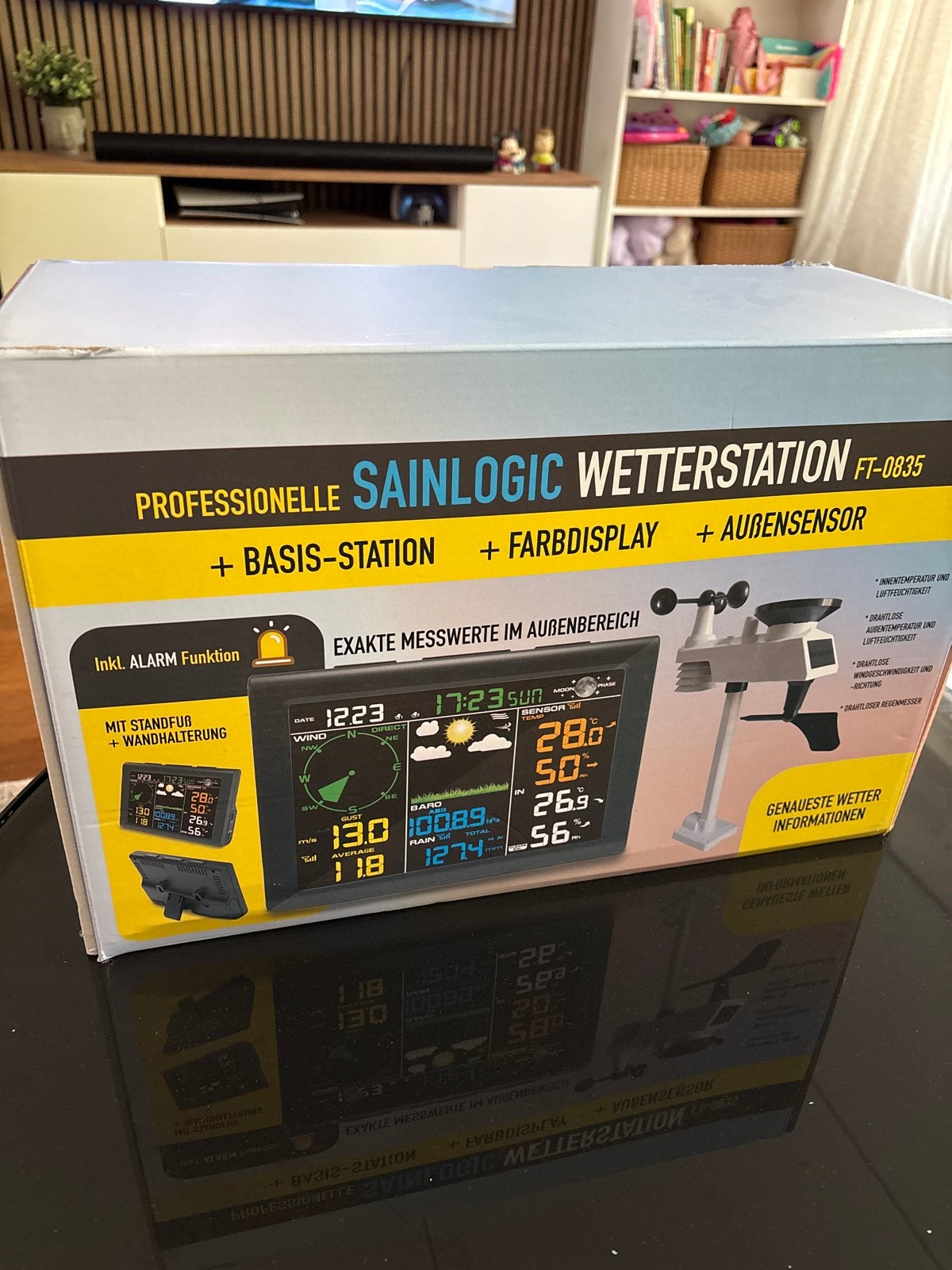 Nieuwe Sainlogic Professionele Weerstation FT-0835, Audio, Tv en Foto, Weerstations en Barometers, Verzenden, Nieuw, Weerstation