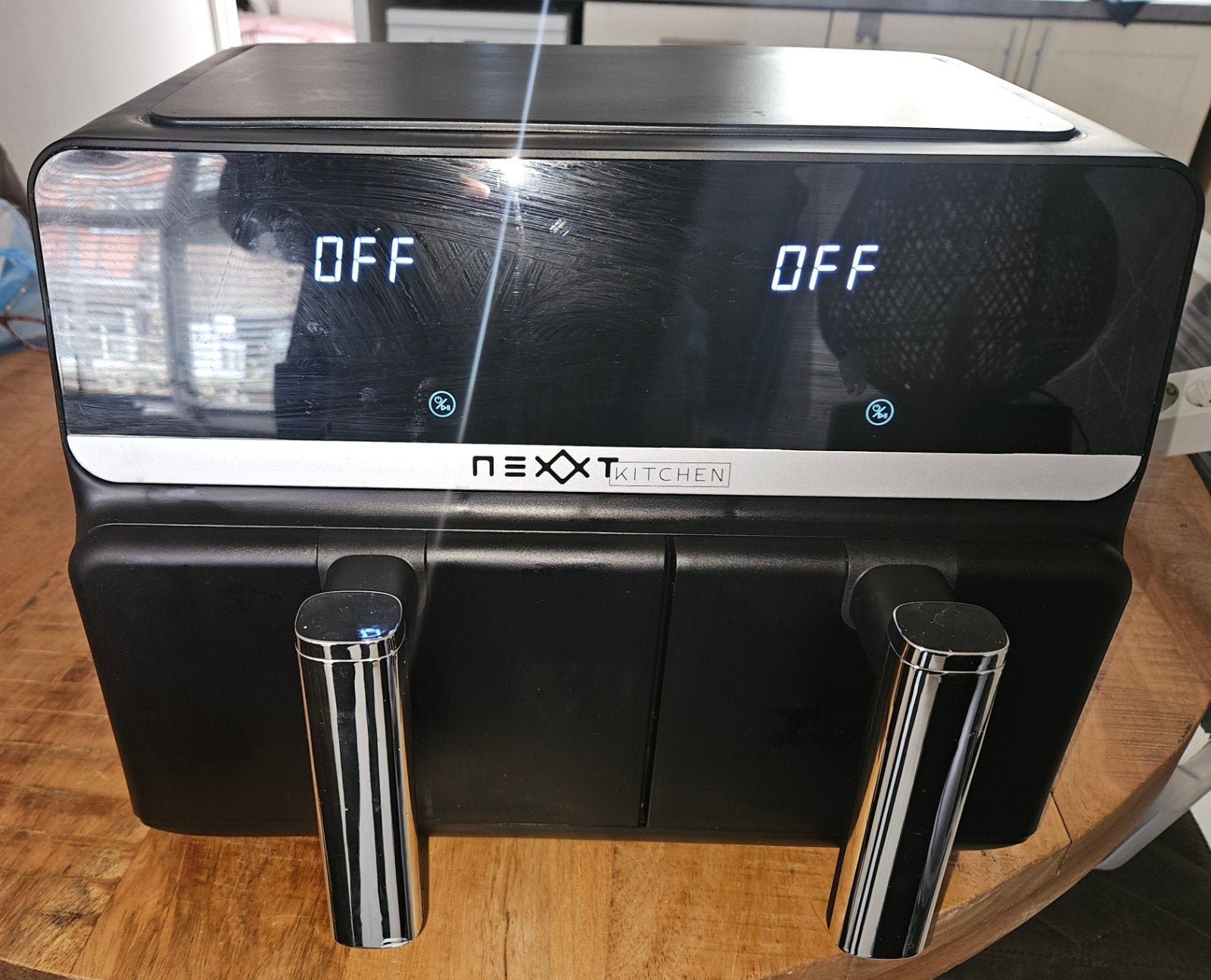 Nexxt Kitchen Dual Airfryer - Zo goed als nieuw, Ophalen, Zo goed als nieuw, Airfryer, 1500 gram of meer
