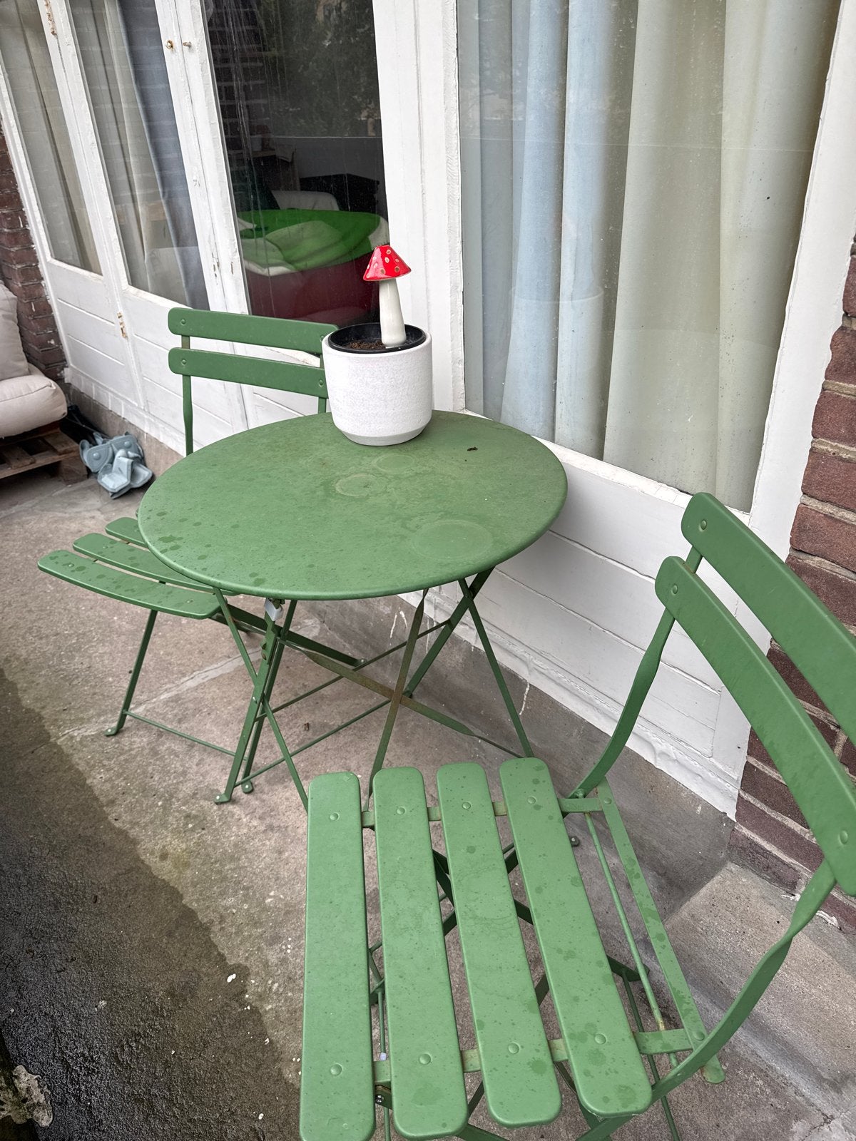 Tuinset met 2 stoelen en tafel, Overige materialen, Gebruikt, Bijzettafel, Tuinset