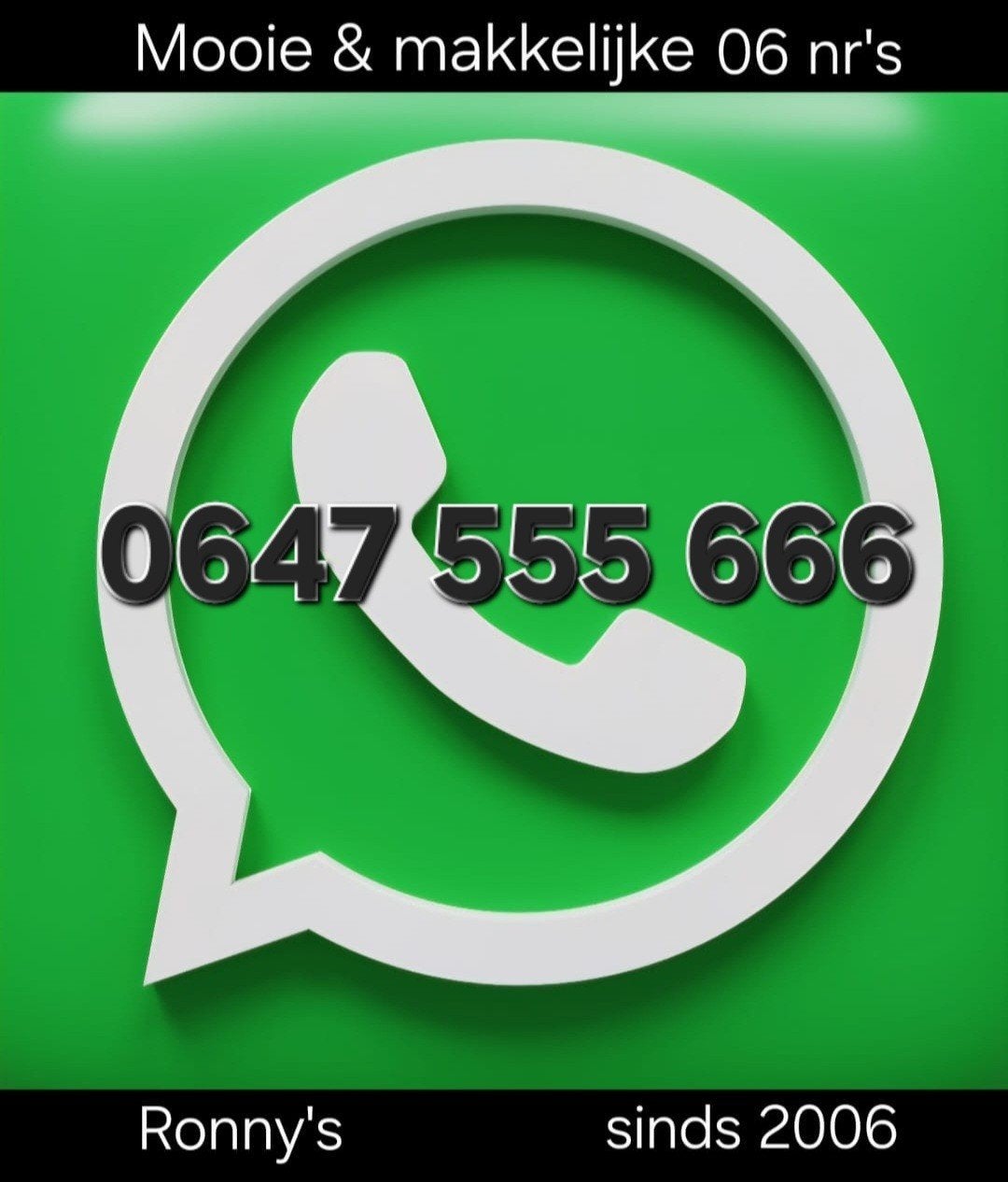 0647 555 666. En meer hele makkelijke 06 nummers., Telecommunicatie, Ophalen of Verzenden, Nieuw, Overige providers, Simkaart