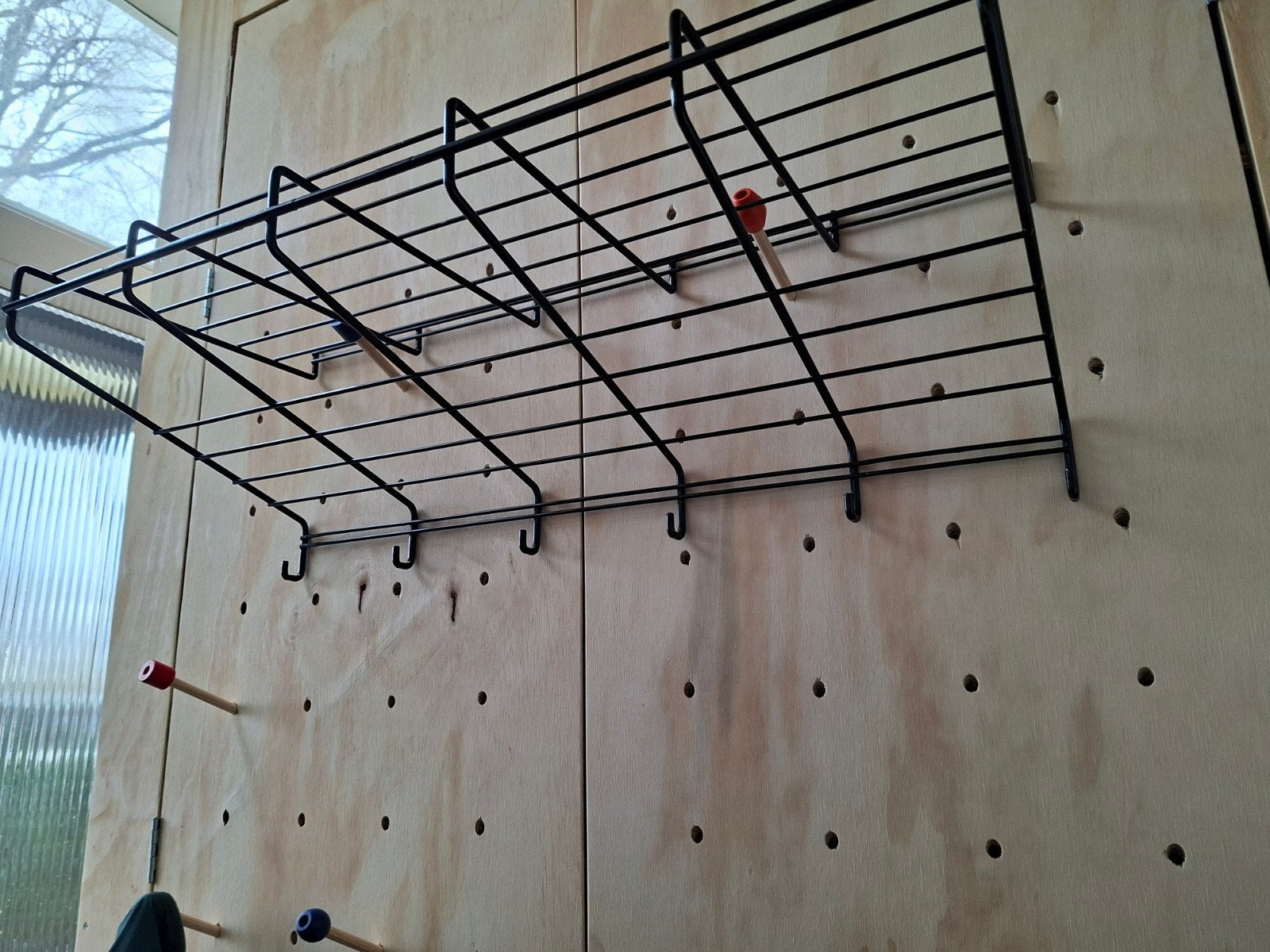 draad kapstok vintage, Gebruikt, Minder dan 100 cm, Hout, Ophalen