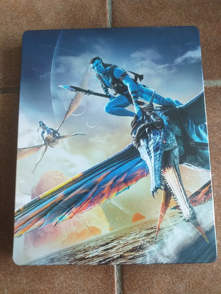 Avatar The Way of Water Steelbook 4K Bluray + 2x 2D Bluray, Engels, Nederlands, Film, 4K Ultra HD Blu-ray