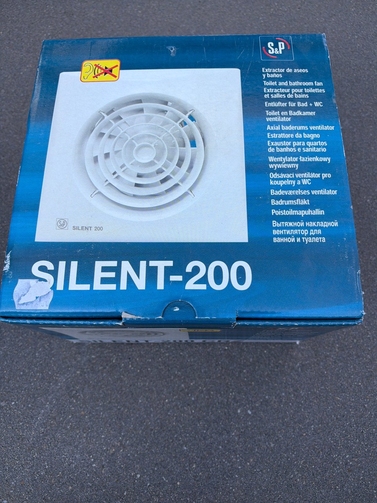 S&P Silent-200 CRZ Badkamer Ventilator - Nieuw in doos, Ophalen, Nieuw, Ventilator