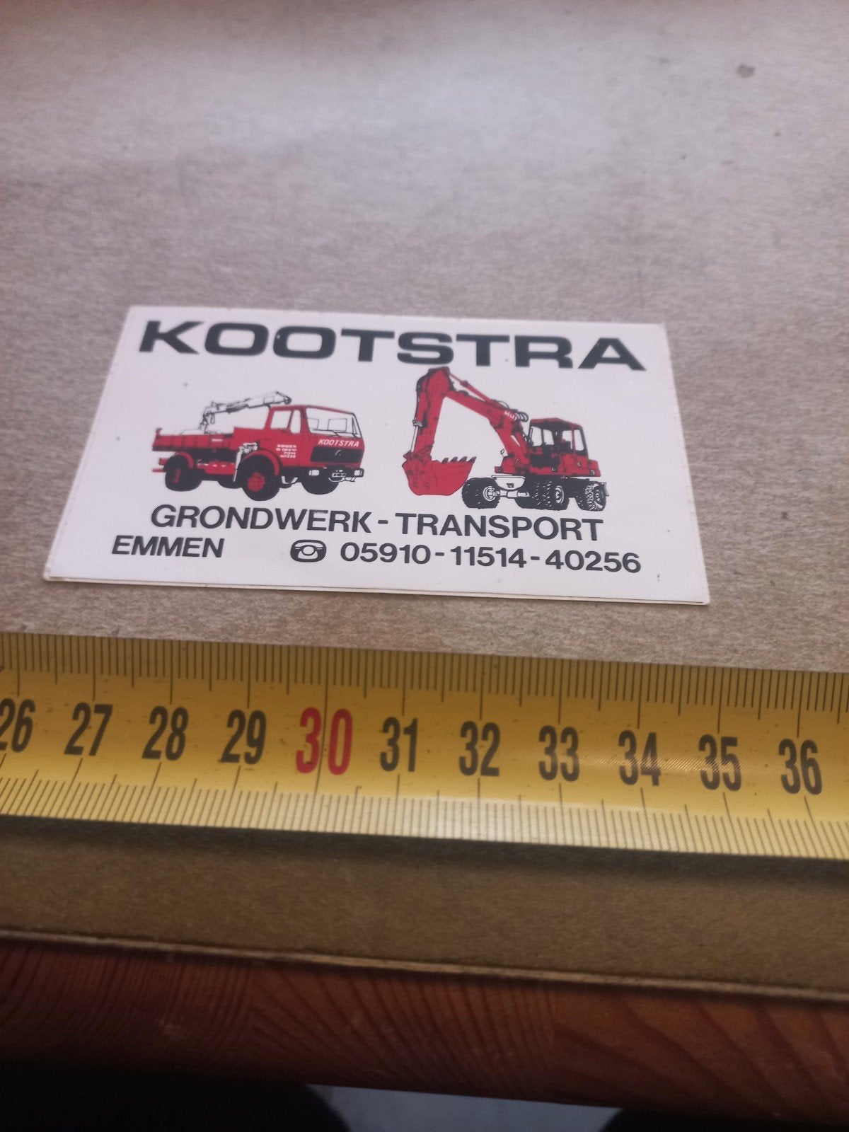 kootstra grondwerk transport emmen, Ophalen of Verzenden