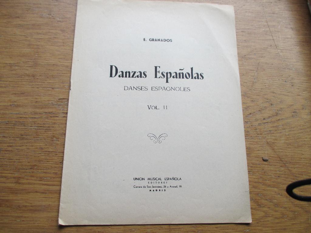 E.GRANADOS - DANZAS ESPANOLAS VOL.2 -PIANO, Gebruikt, Klassiek, Ophalen of Verzenden, Artiest of Componist