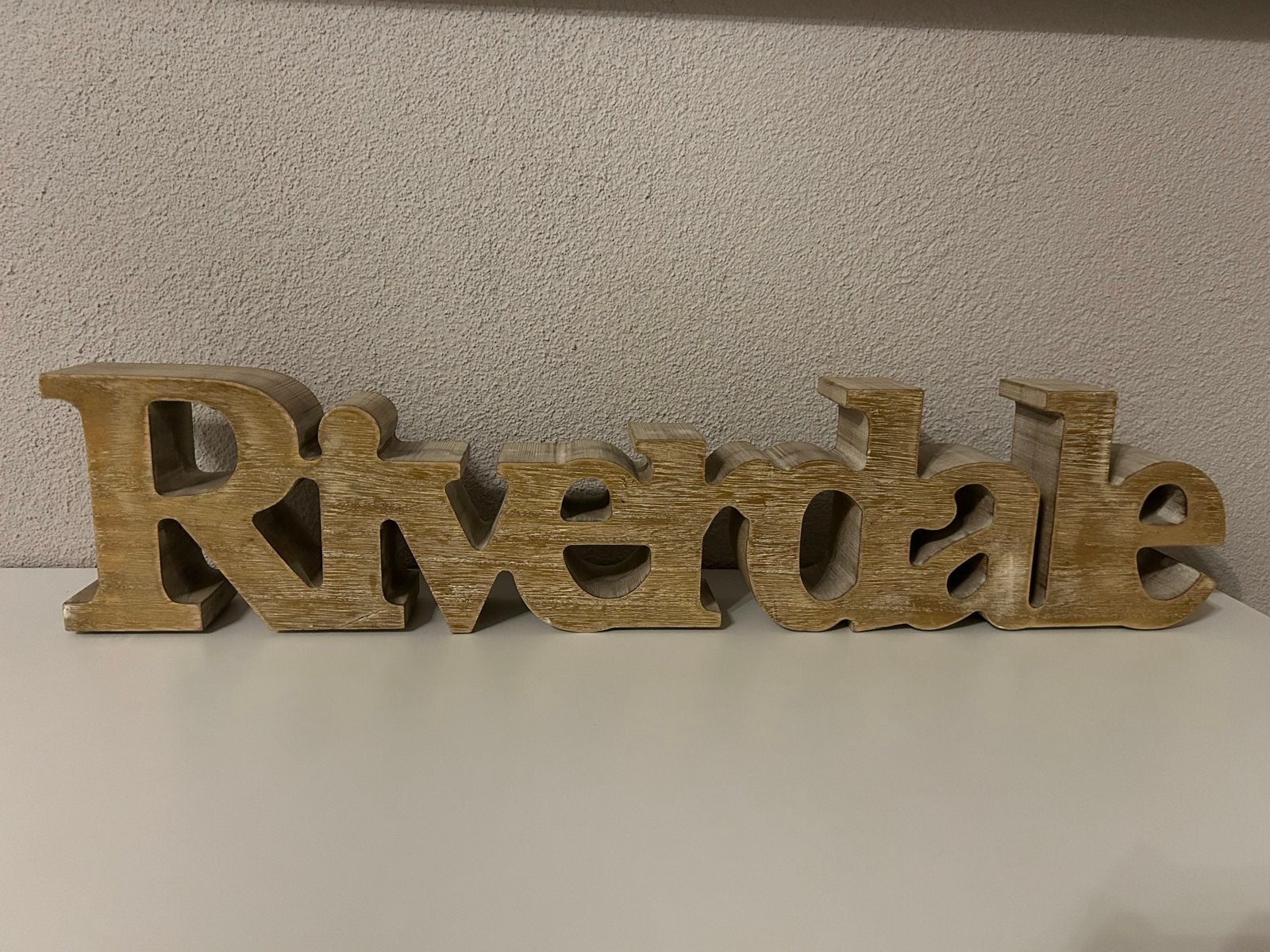 Riverdale decoratie, Hout, Ophalen of Verzenden, Bruin, Landelijk