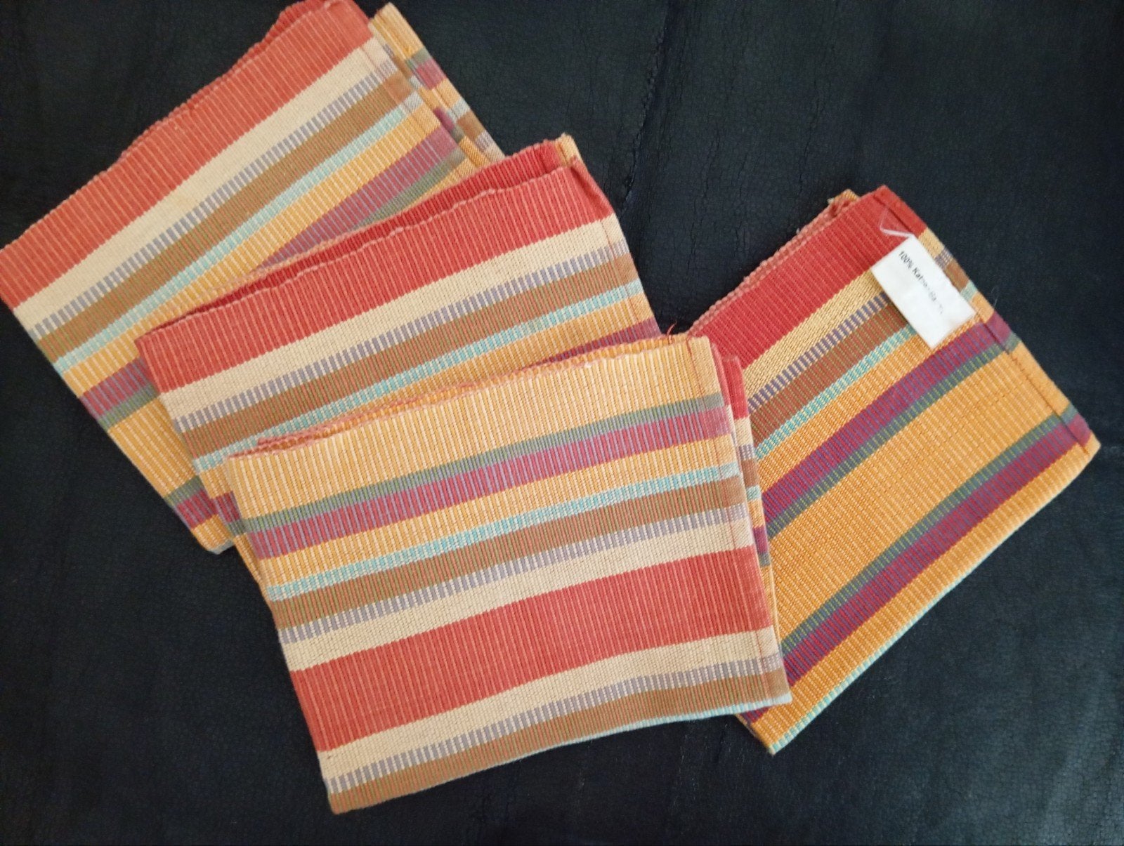 retro katoenen placemats jaren '70, Ophalen of Verzenden, Huis en Inrichting