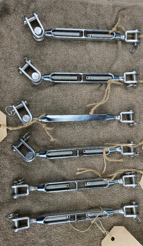 6 x wantspanner en 1 x uitlaat en lagers in nette staat, Watersport en Boten, Bootonderdelen, Ophalen of Verzenden, Zo goed als nieuw
