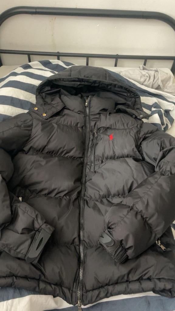 Polo Ralph Lauren Puffer Jacket Zwart Maat S, Zwart, Ophalen of Verzenden, Maat 46 (S) of kleiner, Polo Ralph Lauren