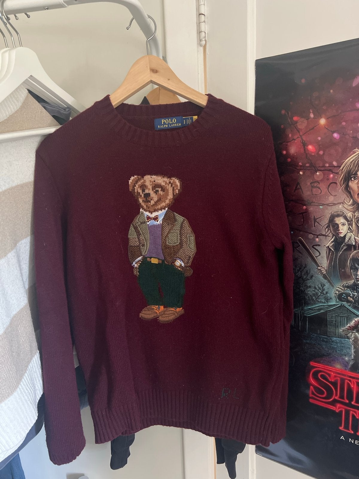 Ralph Lauren Polo Bear Sweater Maat S, Ophalen, Zo goed als nieuw