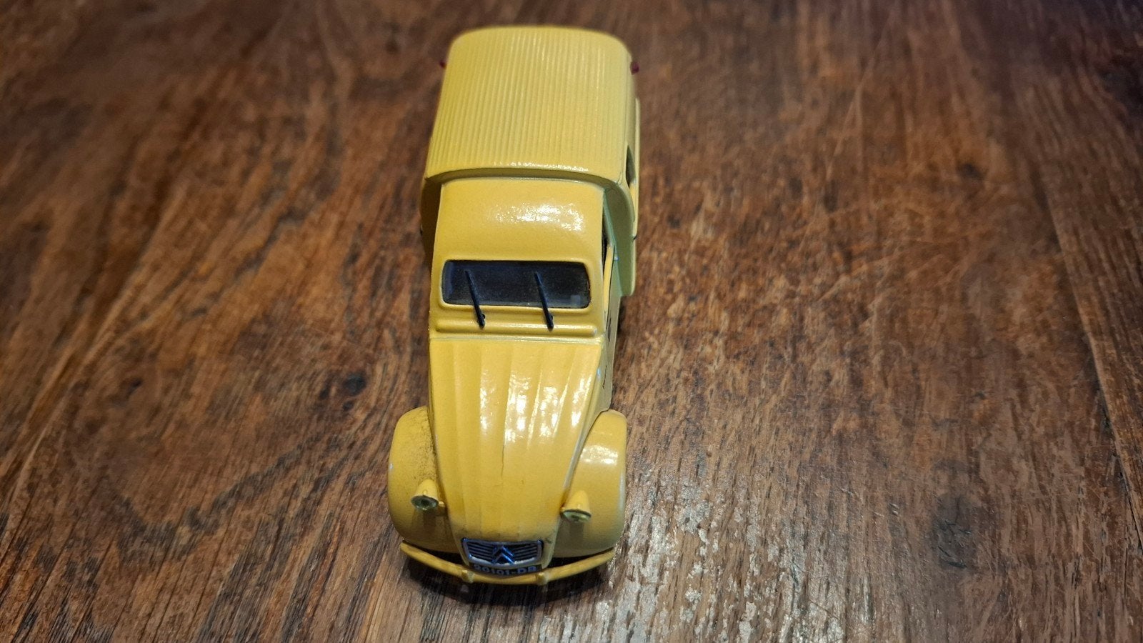 Norev Citroën 2CV AZU 1965 - Geel Postbusje Modelauto, Ophalen of Verzenden