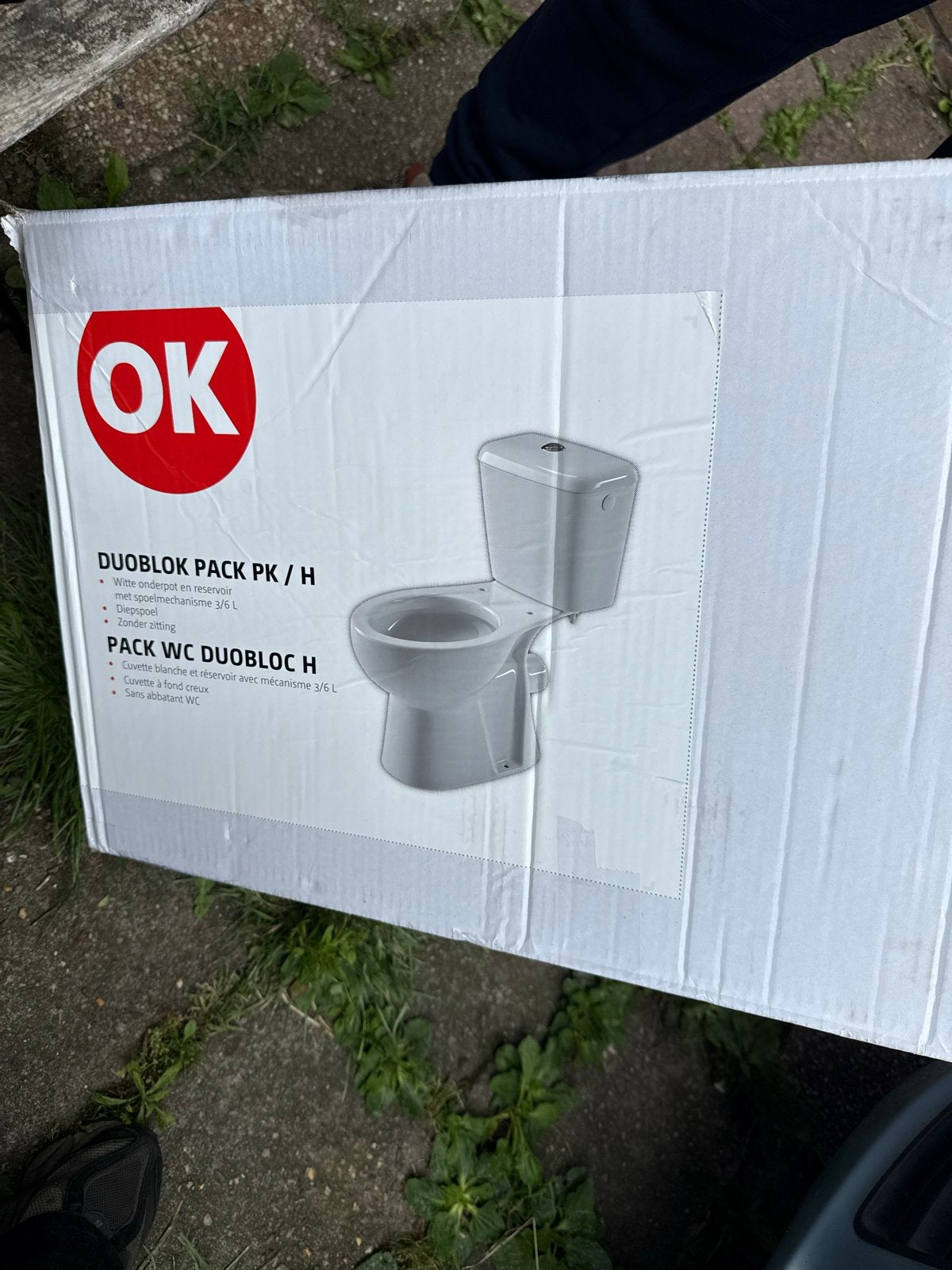 OK Duoblok WC-pot onderpot - Nieuw in doos, Ophalen, Nieuw, Toilet
