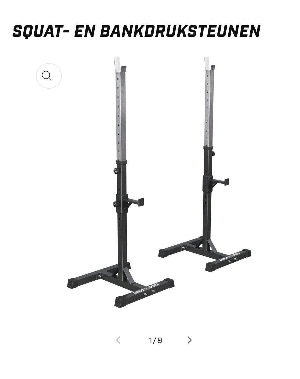 Squat stand + halterstang 175 cm (zonder gewicht!), Ophalen, Krachtstation, Zo goed als nieuw, Benen