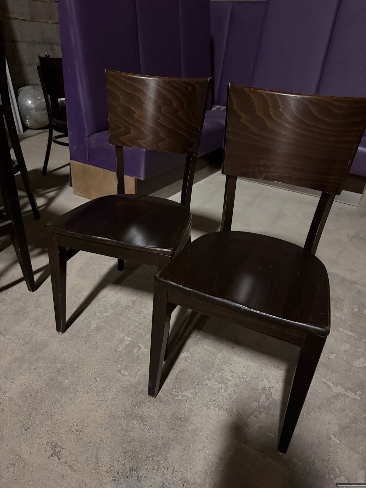 12 Houten Horeca Stoelen, Huis en Inrichting, Stoelen, Ophalen, Gebruikt, Bruin, Vijf, Zes of meer stoelen
