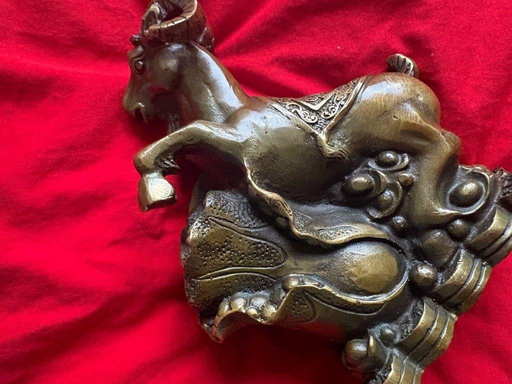 ANTIEK – Chinees bronzen beeld (1810), Ophalen of Verzenden
