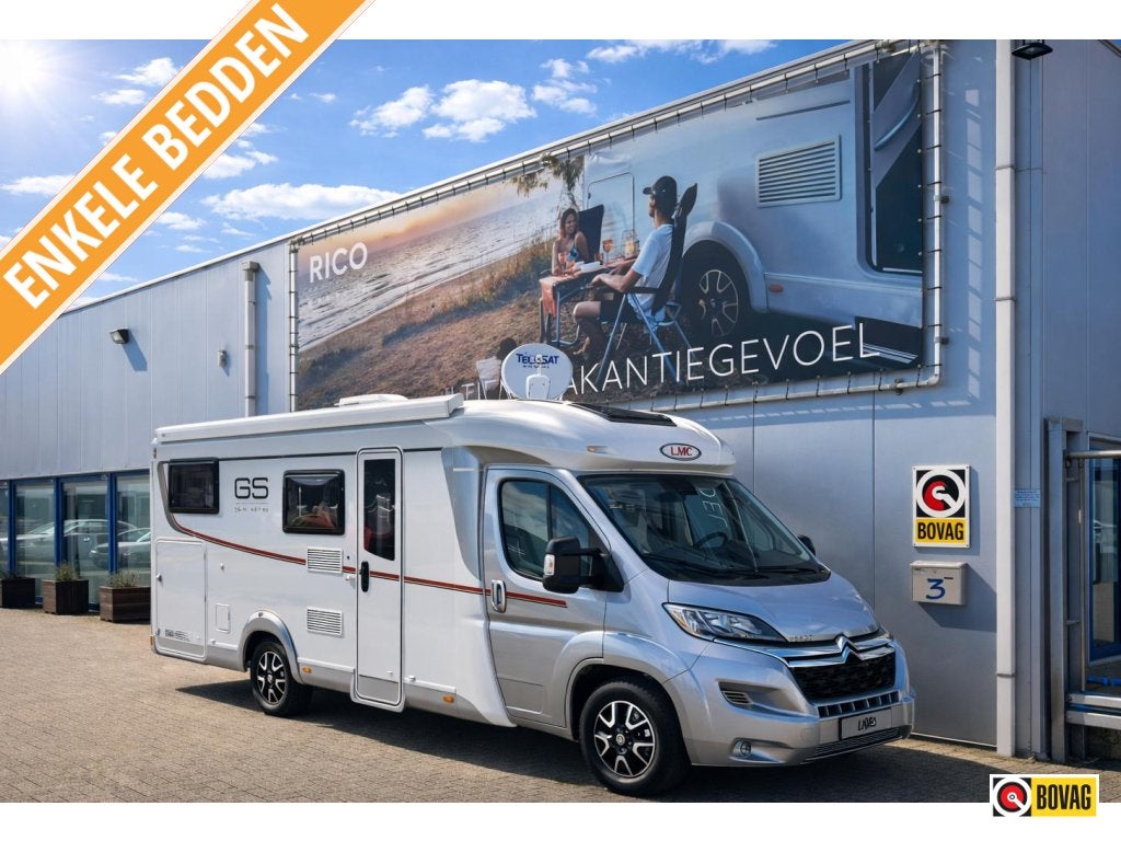 LMC Breezer V 643 G Lengtebedden/Schotel, Caravans en Kamperen, Campers, Tot en met 2, 6 tot 7 meter, Bedrijf, Koelkast