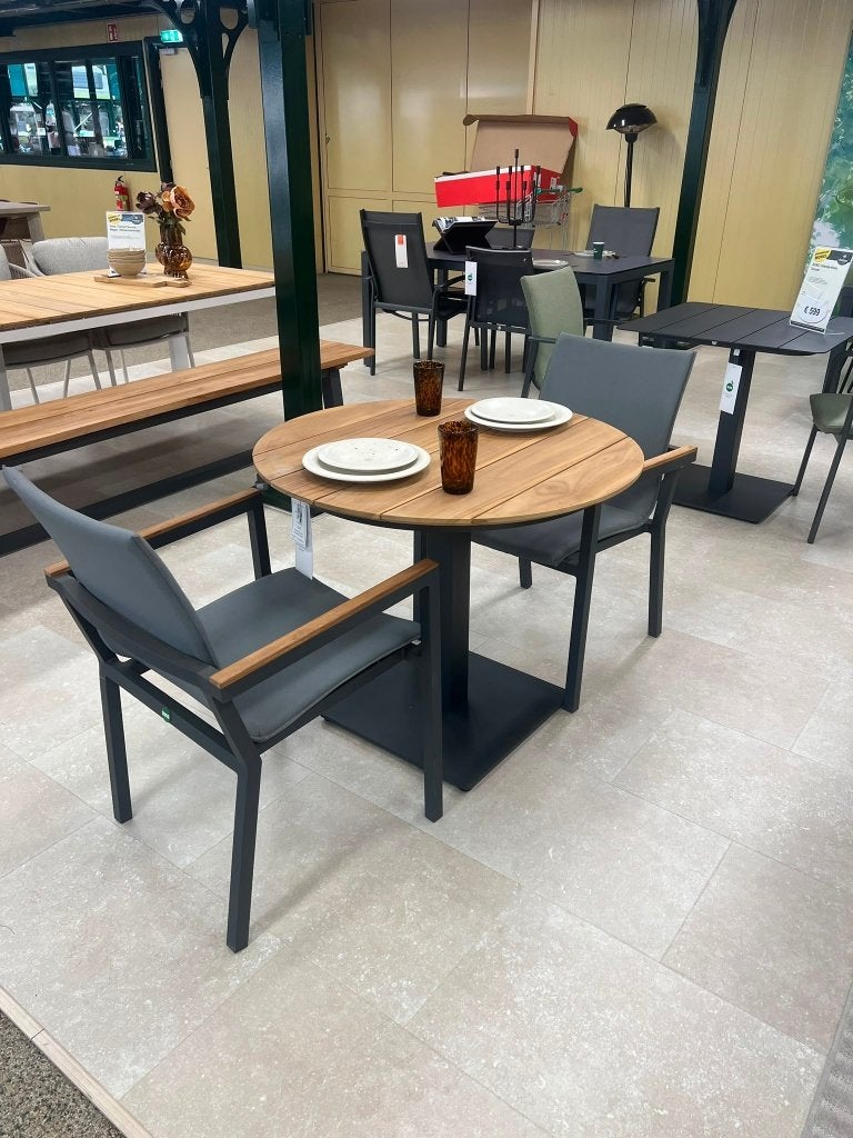 Virenze-Tutti Bistroset, Gebruikt, Aluminium, Tuinset, Eettafel