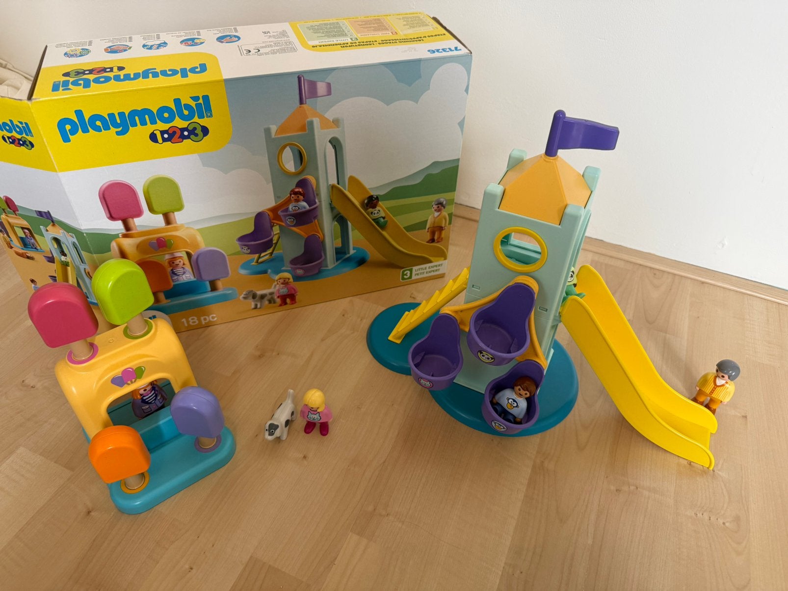 Playmobil 1.2.3 - Avontuurlijke speeltuin - 71326 (compleet), Overige typen, 1.2.3, Zo goed als nieuw, Complete set
