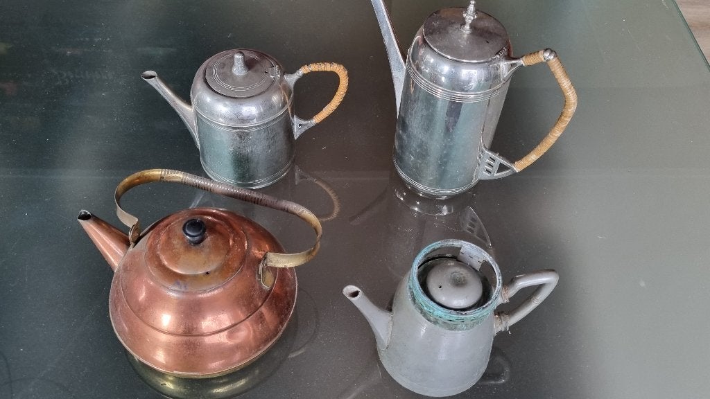 Verzameling antieke of vintage koffie- en theepotten, Ophalen of Verzenden