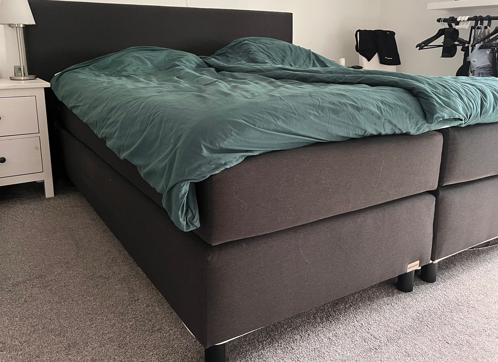 Norma tweepersoons boxspring 180x210 cm, Ophalen, Gebruikt, 210 cm, Tweepersoons