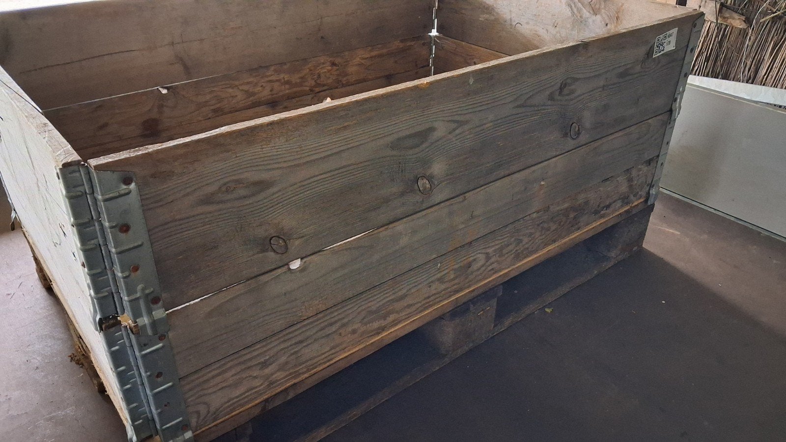 Palletkrat 120 x 80 palletranden palletkist, Ophalen, Gebruikt, 100 cm of meer, 60 cm of meer