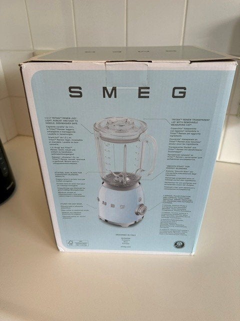 Smeg Blender pastel Blauw, Ophalen, Nieuw, Blender