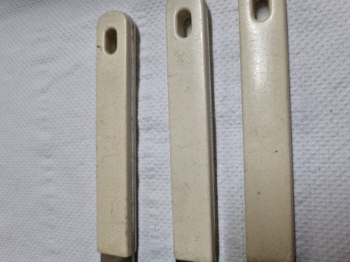 Messen mepal wit handvat twee stuks, Ophalen of Verzenden, 'T Olde Gre-j, Info@toldegrej.nl, Endepoelstraat 20f Didam