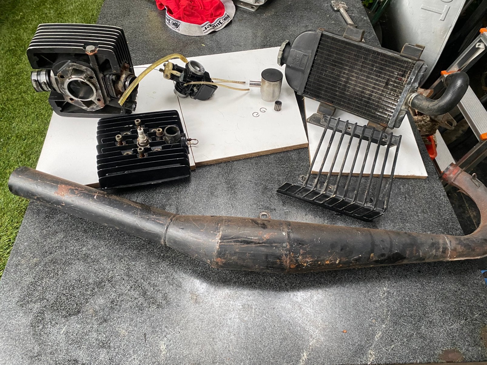 Complete cilinderset 125cc zundapp, Ophalen, Gebruikt, Cilinder