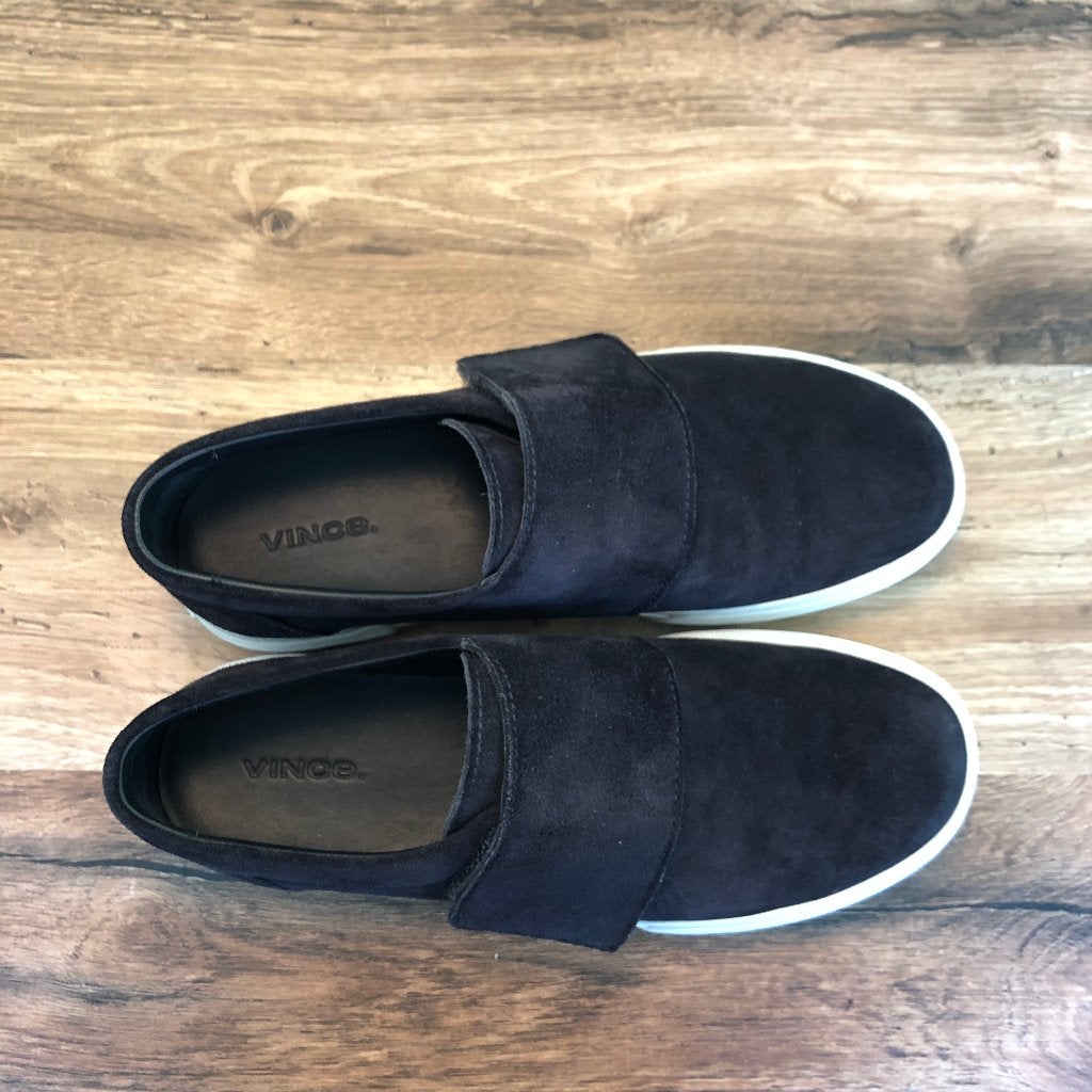 Suède sneakers donkerblauw Vince New York 37 als nieuw, Blauw, Ophalen of Verzenden, Vince, Sneakers of Gympen