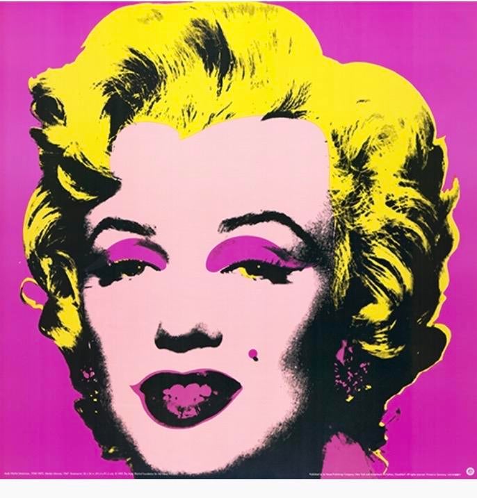 Andy Warhol Marilyn Monroe pop art poster, Ophalen of Verzenden