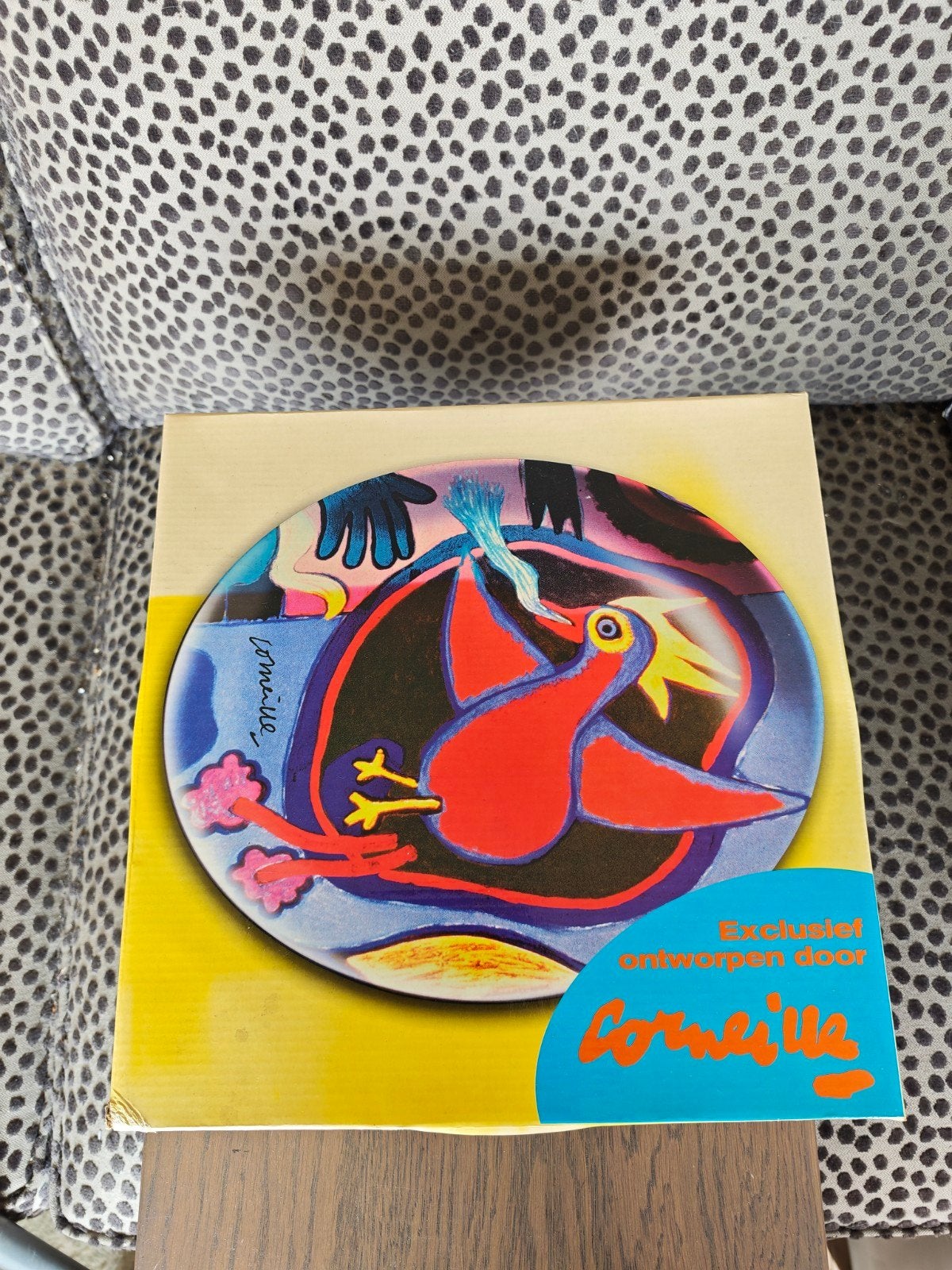 Corneille "De Vuurvogel" Keramisch Kunstbord/BBQ-schaal, Antiek en Kunst, Ophalen