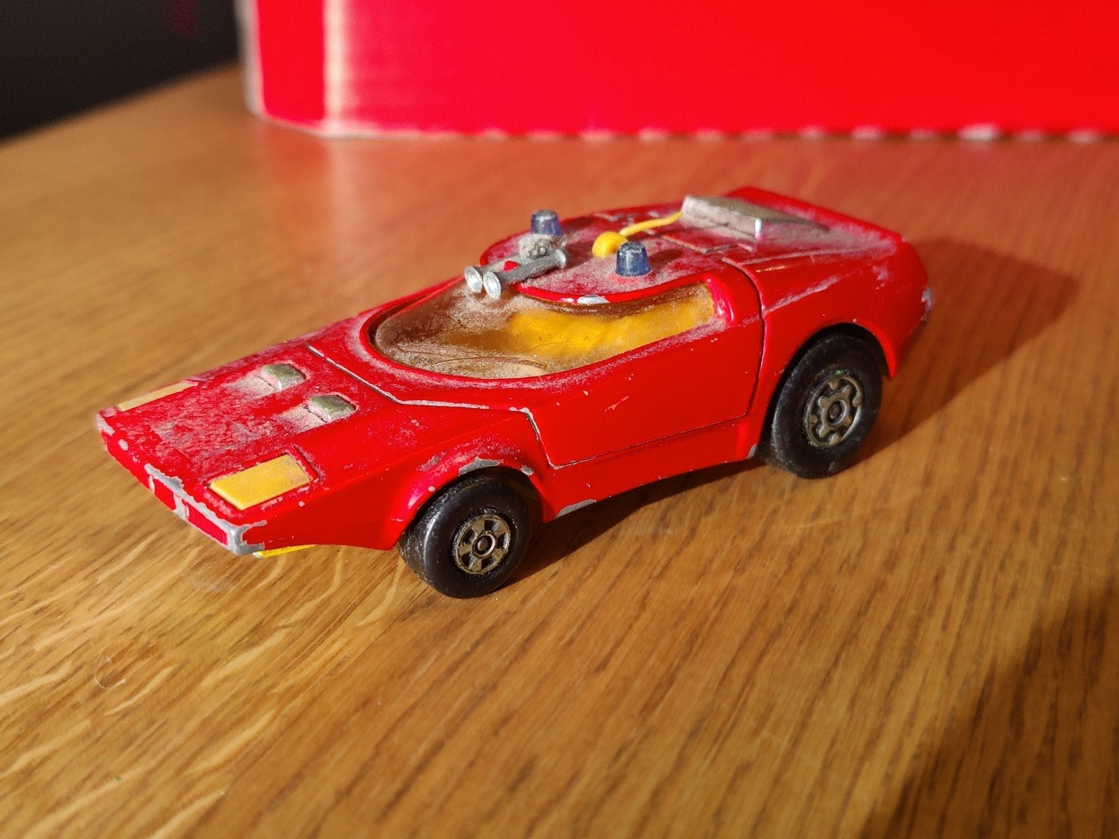 Matchbox Shovel Nose Brandweer ROOD, Hobby en Vrije tijd, Modelauto's | Overige schalen, Ophalen of Verzenden, Bus of Vrachtwagen