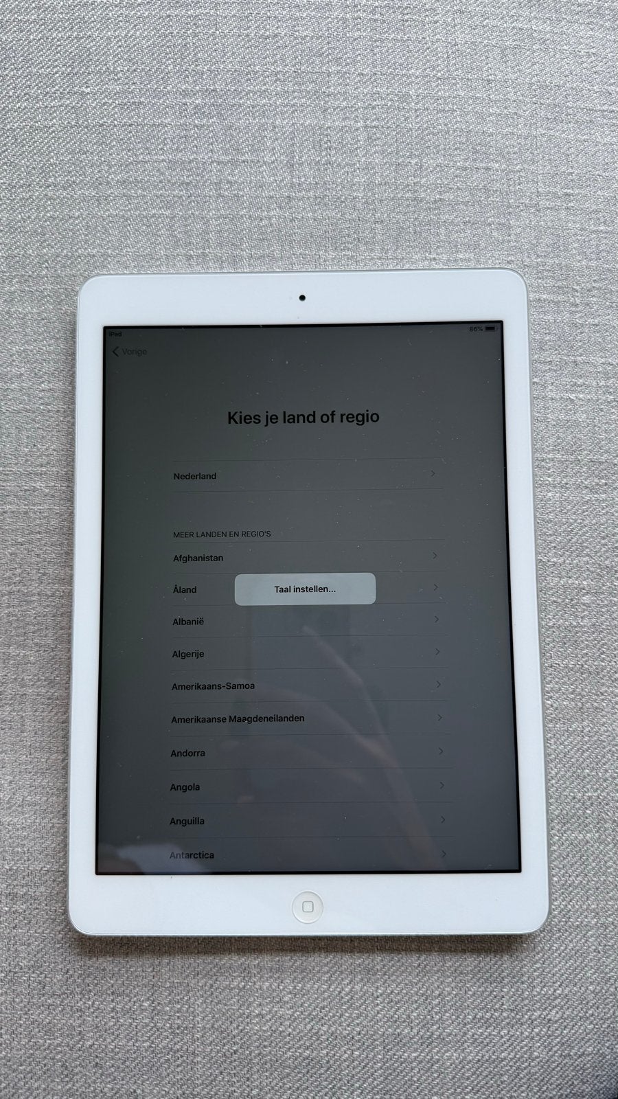Apple iPad Air Wit/Zilver, Computers en Software, Apple iPads, 10 inch, Gebruikt, Apple iPad, Wit