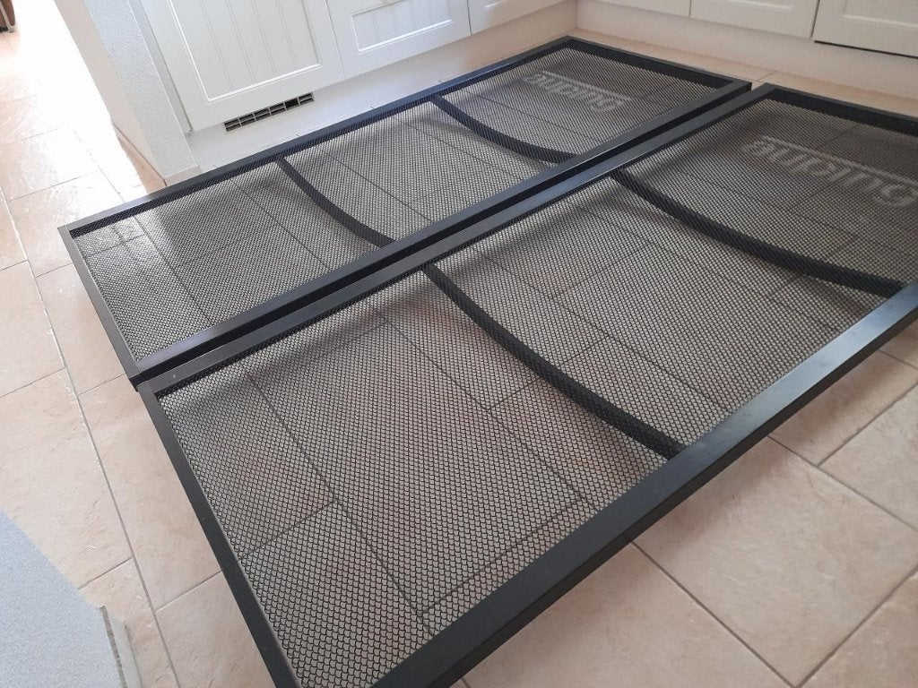 Twee Auping spiraal bedbodems, Ophalen, 90 cm, Eenpersoons, Zo goed als nieuw